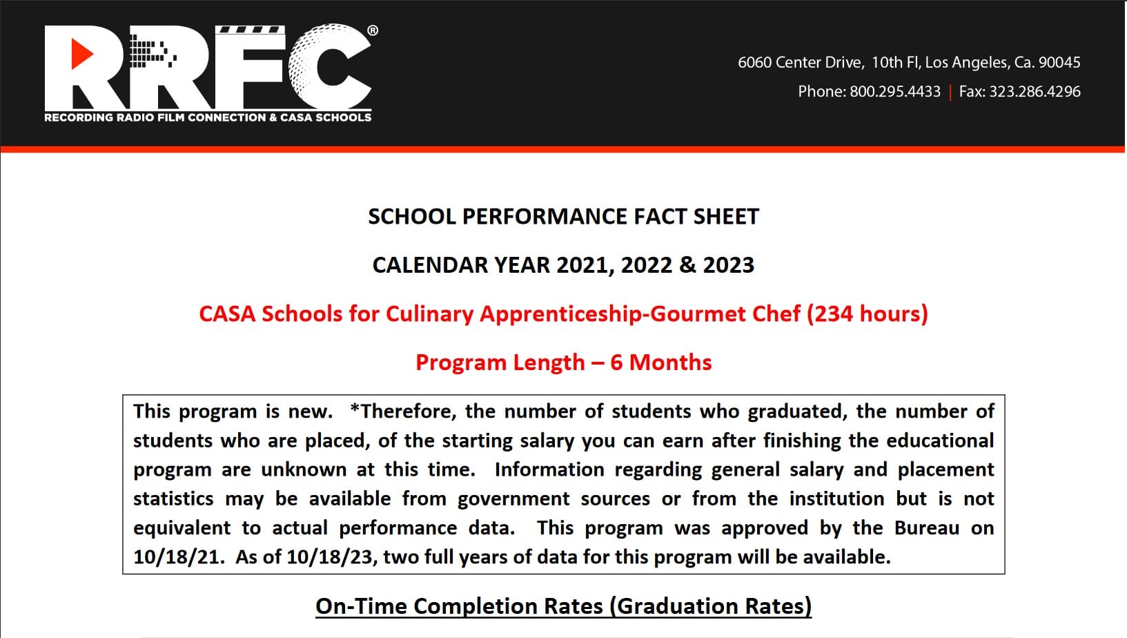Gourmet Chef 234 hrs
