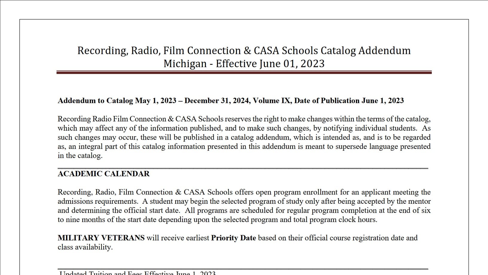 Michigan Addendum 06.01.2023R2