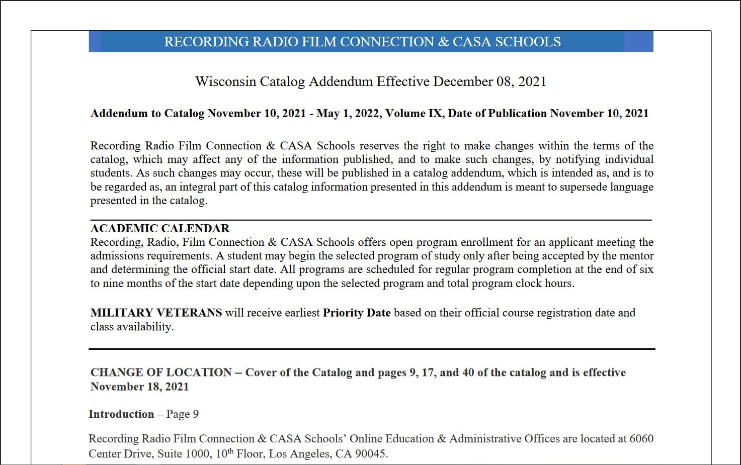 RRFC WI 2021 12 08 Catalog Addendum
