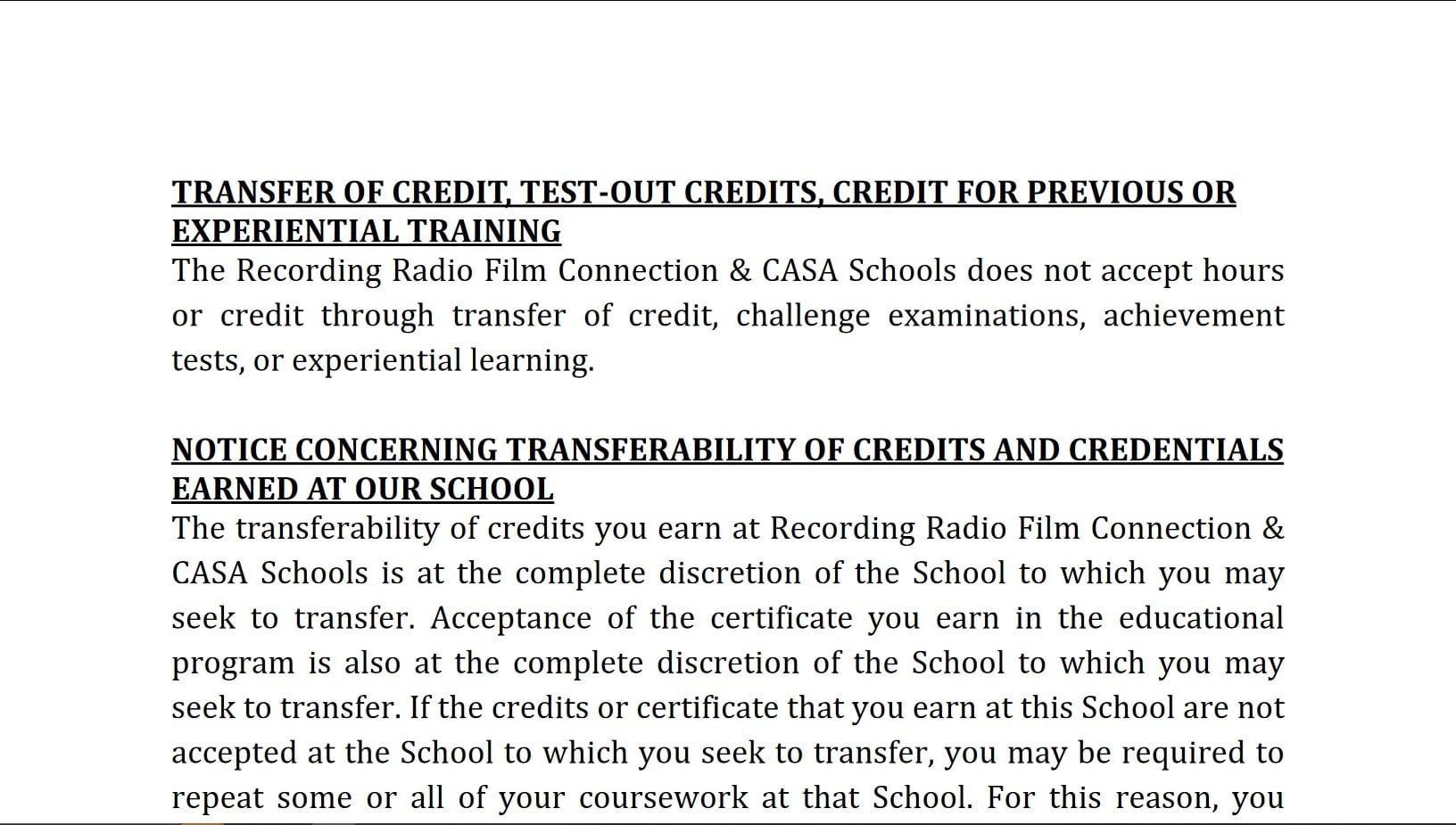 TN RRFC Student Disclosure