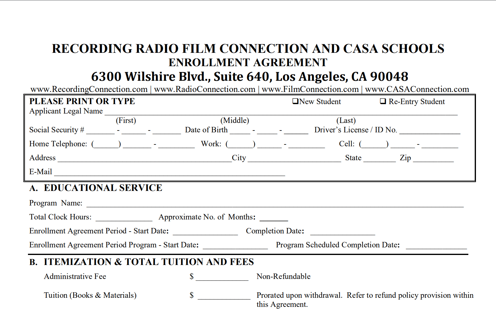 EnrollmentAgreement