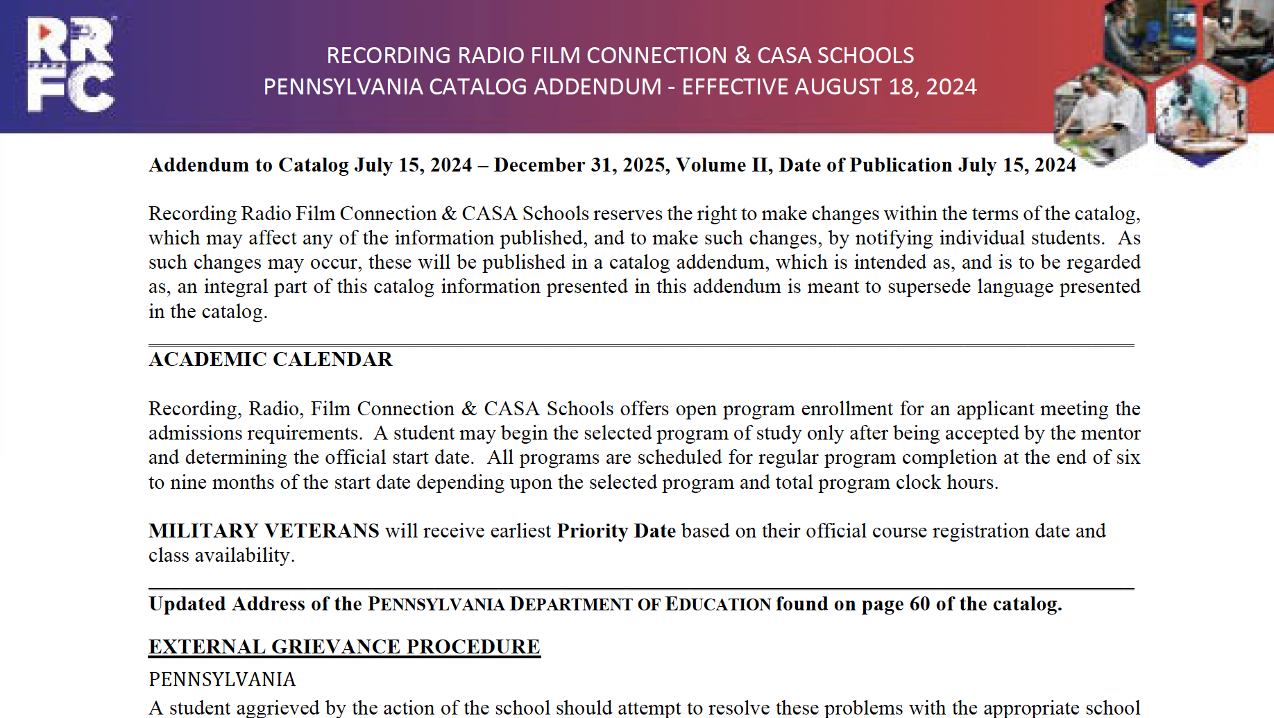 Screenshot Pennsylvania Addendum 8 18 24