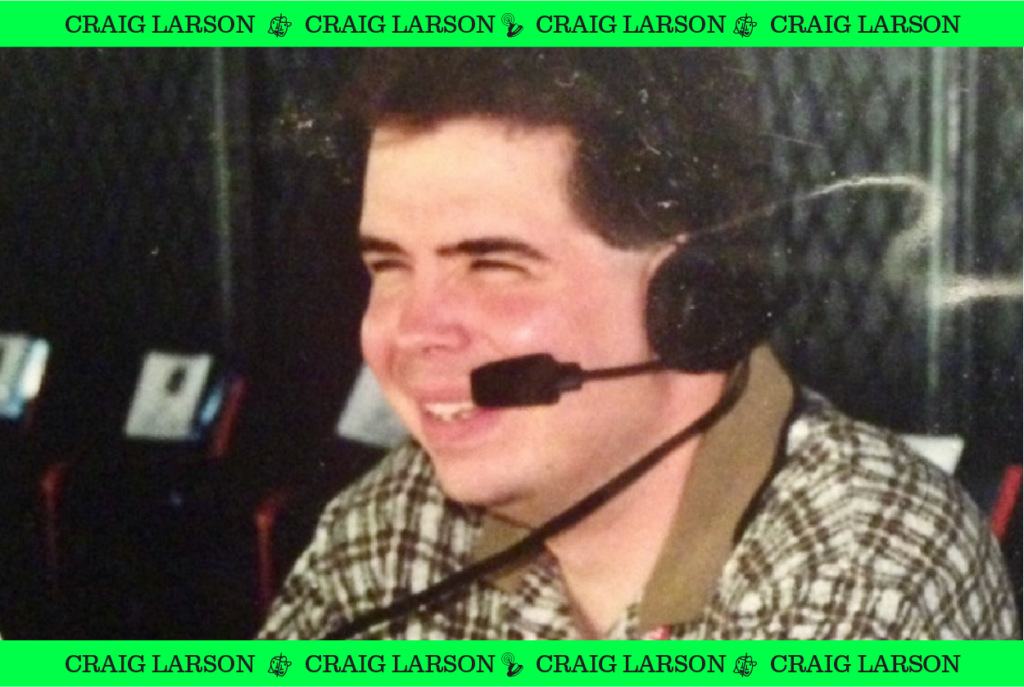 An image of Craig Larson wearing a headset.